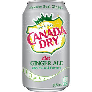 Diet Ginger Ale (Canada Dry, 355ml Can)